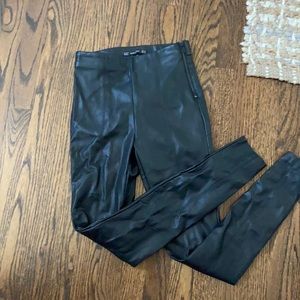 Zara leather leggings XS! Worn twice